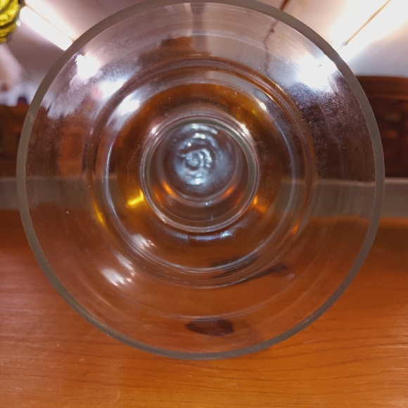 3pc. Set Amber glass candle holder - Picture 3 of 8